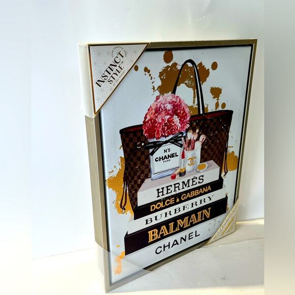 NWT Fashion and Glam “Desserts and Books” canvas wall art - Picture 5 of 7